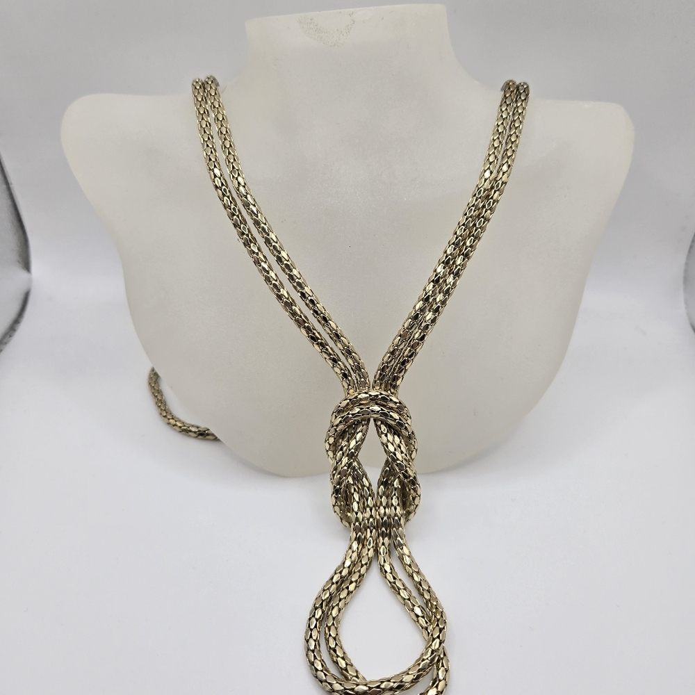 Gold Braided Necklace